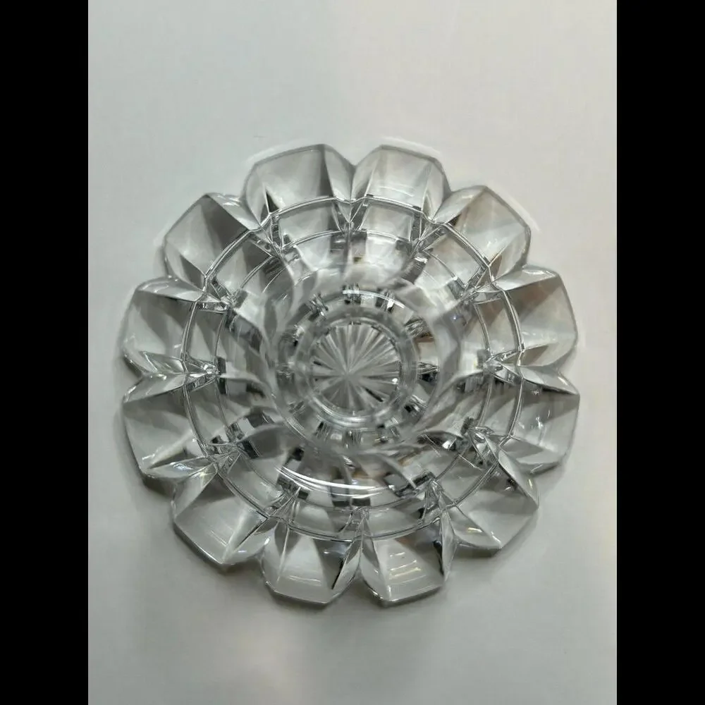 Vintage Mikasa Slovenia Perfume Bottle 5” Cut Glass Crystal Bottle With Stopper - Picture 4 of 9